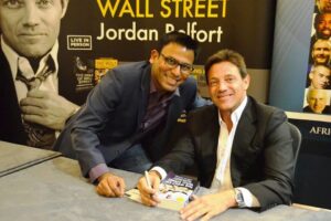 Amandeep Thind with Jordan Belfort